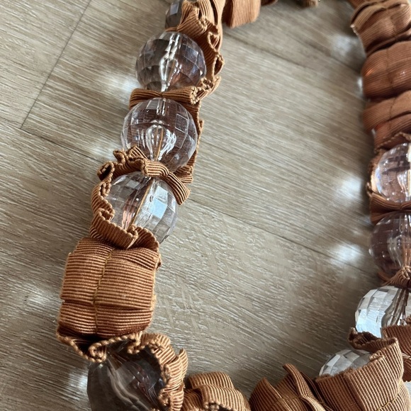 Elegant Brown Beaded Necklace - Picture 2 of 3